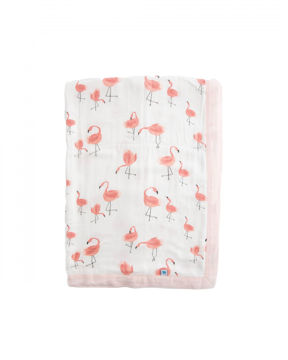 Picture of Deluxe Muslin Baby Blanket - Pink Ladies by Little Unicorn