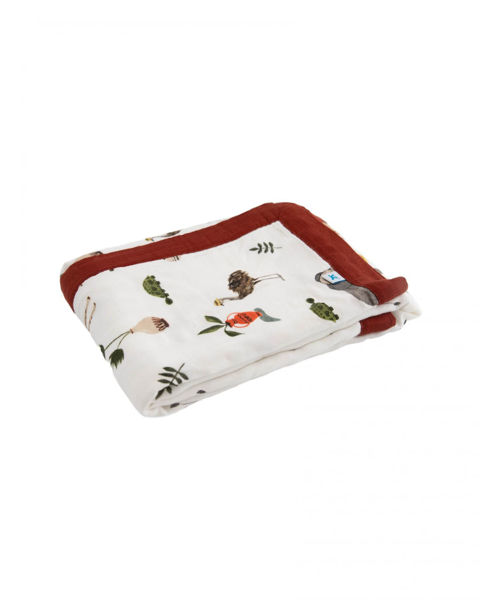 Picture of Deluxe Muslin Baby Blanket - Safari Social by Little Unicorn