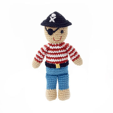 Picture of Pirate Rattle - Free Trade 100% Cotton - by Pebble