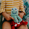 Picture of Octopus Rattle Green - Free Trade 100% Cotton - by Pebble