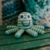 Picture of Octopus Rattle Green - Free Trade 100% Cotton - by Pebble