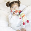 Picture of Rainbow Bunny Rattle - Free Trade 100% Cotton - by Pebble