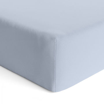 Picture of Crib Sheet - Cotton Percale - Blue | by Kushies