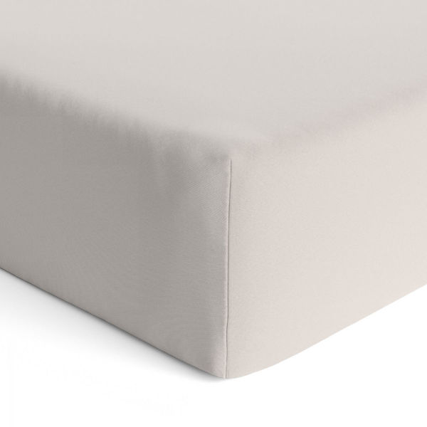 Picture of Crib Sheet - Cotton Percale - Ecru | by Kushies