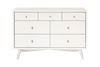 Picture of Palma 7 Drawer Dresser - Warm White Finish - by Babyletto