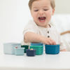 Picture of Cool Blue Happy Stacks - by Bella Tunno