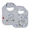 Picture of OBSOLETE - Ellie Go Lucky Blue Reversible Magnetic Organic Cotton Bib