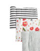 Picture of Cotton Muslin Swaddle 3 Pack Summer Poppy 2 by Little Unicorn