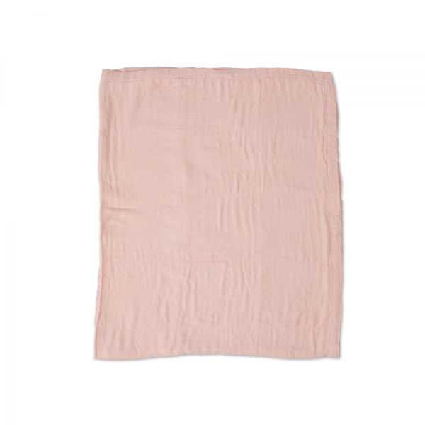 Picture of Deluxe Bamboo Muslin Quilt Big Kid - Blush by Little Unicorn