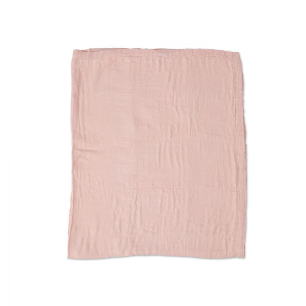 Picture of Deluxe Bamboo Muslin Quilt Big Kid - Blush by Little Unicorn