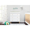 Picture of Lolly 3-Drawer Changer Dresser with Removable Changer Tray - White & Natural - By Babyletto