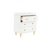 Picture of Lolly 3-Drawer Changer Dresser with Removable Changer Tray - White & Natural - By Babyletto