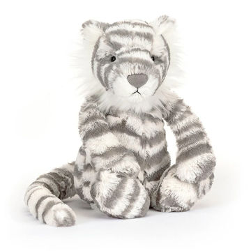 Picture of Bashful Snow Tiger Medium 12" x 5 " by Jellycat