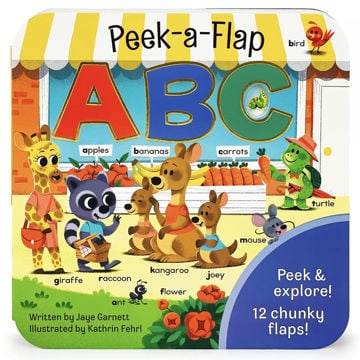 Picture of Peek-a-Flap ABC - Lift-a-Flap Board Book for Curious Minds and Little Learners