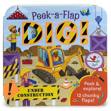 Picture of Peek-a-Flap Dig! - Construction Lift-a-Flap Board Book for Babies and Toddlers