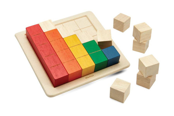 Picture of Colored Counting Blocks - Unit Link - by Plan Toys