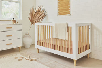 Picture of Lolly 3-in-1 Convertible Crib with Toddler Bed Conversion Kit - By Babyletto