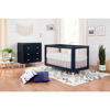 Picture of Lolly 3-in-1 Crib - Navy and Washed Natural - By Babyletto