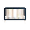 Picture of Lolly 3-in-1 Crib - Navy and Washed Natural - By Babyletto