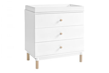 Picture of Gelato 3 Drawer Changer Dresser with Removable Changer Tray White - by Babyletto