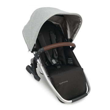 Picture of RumbleSeat for Vista Stroller V2 - STELLA(gray brush/silver/saddle leather) - by Uppa Baby