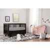 Picture of Hudson 3-in-1 Convertible Crib Black with Toddler Bed Conversion Kit- By Babyletto