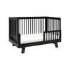 Picture of Hudson 3-in-1 Convertible Crib Black with Toddler Bed Conversion Kit- By Babyletto