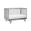 Picture of Hudson 3-in-1 Convertible Crib Grey with Toddler Bed Conversion Kit- By Babyletto