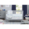Picture of Hudson 3-in-1 Convertible Crib Grey and White with Toddler Bed Conversion Kit- By Babyletto