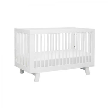 Picture of Hudson 3-in-1 Convertible Crib White with Toddler Bed Conversion Kit- By Babyletto