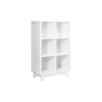 Picture of Hudson Cubby Bookcase in White - by BabyLetto