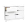 Picture of Hudson 6-Drawer Solid White Double Dresser - by BabyLetto