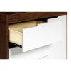 Picture of Hudson 3-Drawer Changer Dresser Espresso and White with Removable Changing Tray - by Babyletto