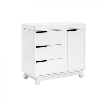 Picture of Hudson 3-Drawer Changer Dresser White with Removable Changing Tray - by Babyletto