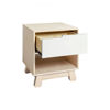 Picture of Hudson Nightstand with USB Port in Washed Natural and White - by BabyLetto