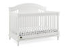 Picture of Juliette 6-in-1 Convertible Crib with toddler guardrail -  Bianca White