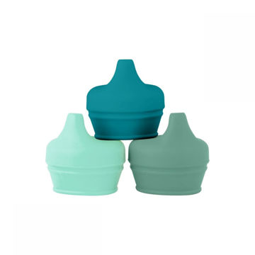 Tomy Pulp Silicone Feeder in Teal and Yellow