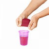 Picture of SNUG Universal Silicone Straw Lids - Pink | by Boon
