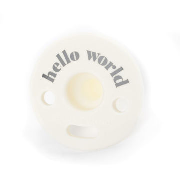 Picture of Hello World Bubbi Pacifier - by Bella Tunno