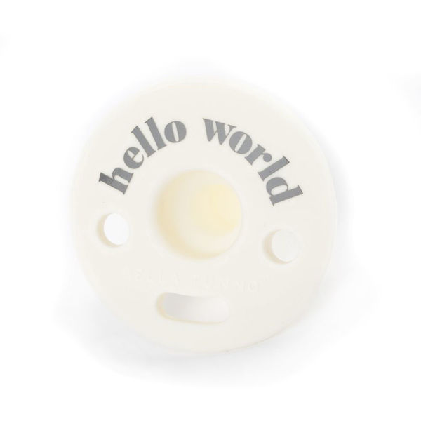 Picture of Hello World Bubbi Pacifier - by Bella Tunno