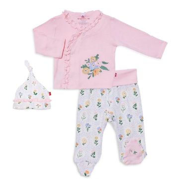 Picture of Abbey Organic Cotton Magnetic Take Me Home Kimono Set |by Magnetic Me