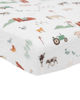 Picture of Cotton Muslin Crib Sheet - Farmyard by Little Unicorn