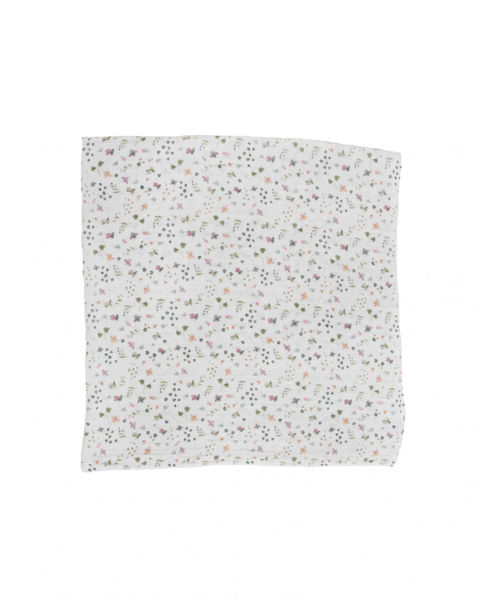 Picture of Cotton Muslin Swaddle Single - Garden Bees by Little Unicorn