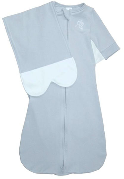 Picture of Cool Gray Butterfly Swaddle Medium 12-17 Pounds