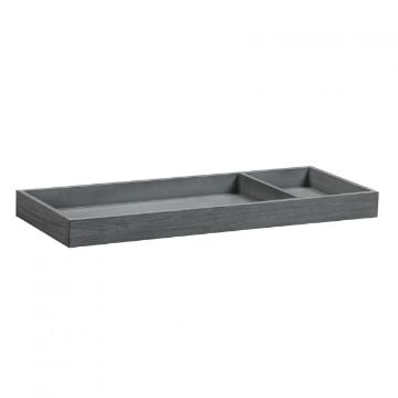 Picture of Universal Wide Removable Changing Tray in Charcoal | Monogram by Namesake