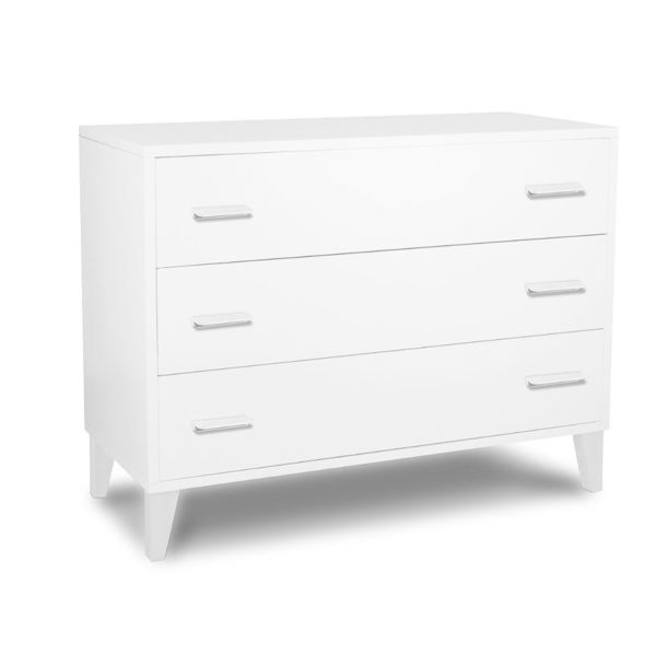 Picture of Caravaggio 3 Drawer White | Italian Artist Collection - made in Italy | by Pali Design