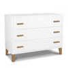 Picture of Caravaggio 3 Drawer White& Walnut | Italian Artist Collection - made in Italy | by Pali Design
