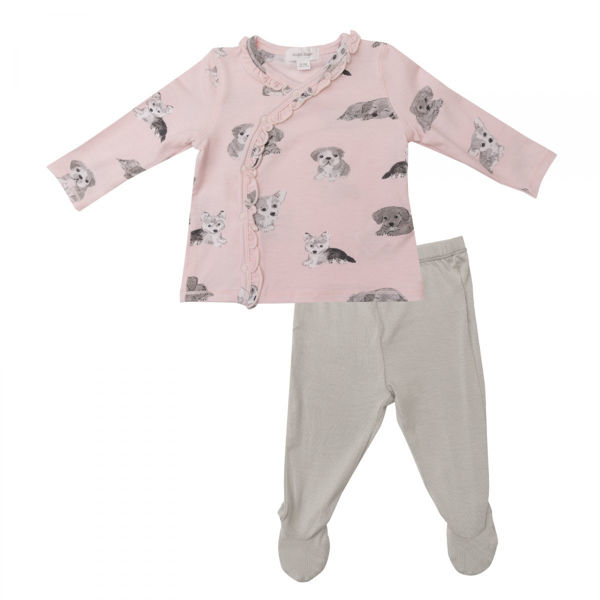 Picture of Angel Dear Bamboo Take Me Home Set -  Soft Puppies Pink
