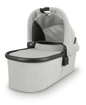 Picture of Bassinet - ANTHONY (white gray/carbon/saddle leather) | by Uppa Baby