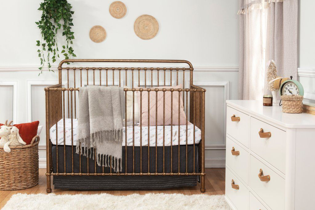 Vintage bamboo outlet crib